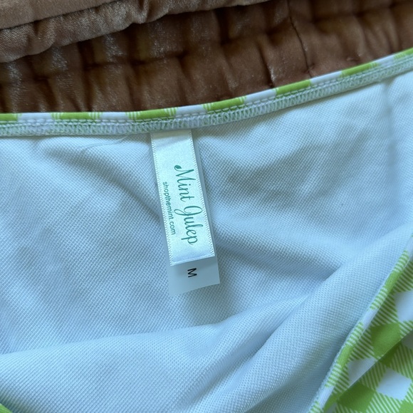 Green & White Gingham two piece - NWOT - Picture 4 of 6